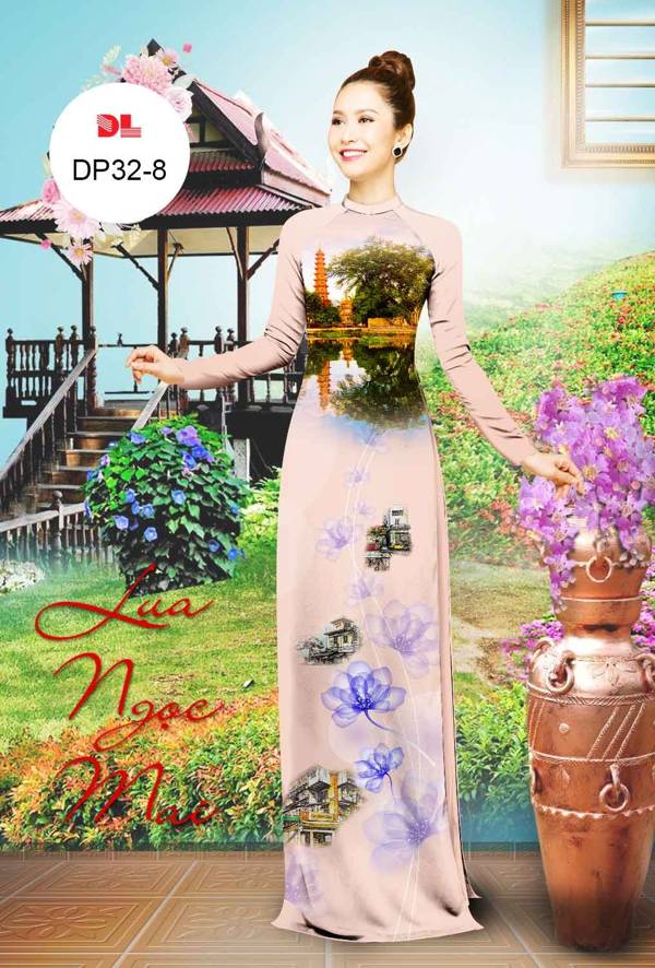 Vải Áo Dài Phong Cảnh AD DP32 30